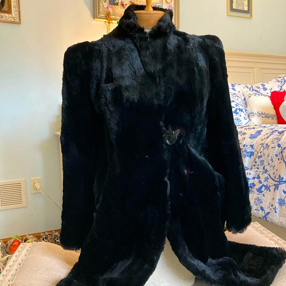 Romley Furs Vintage 100% Genuine Mink Fur Coat